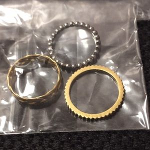 Madewell shift mix stack rings